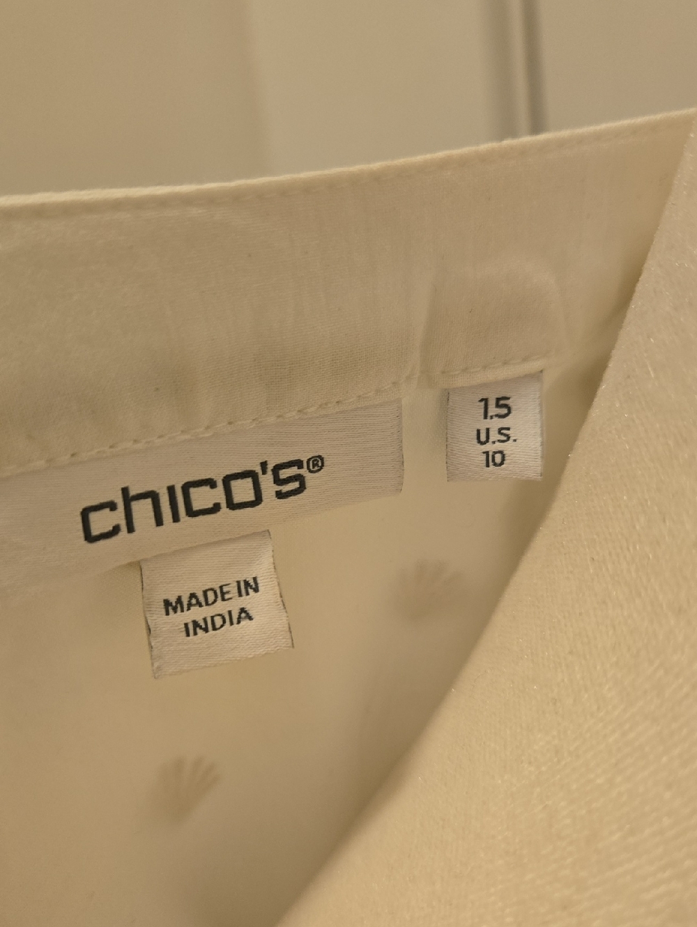Chico's White Maxi Lined Cotton Dress with Multicolor Floral Embroidery - Picture 8 of 11